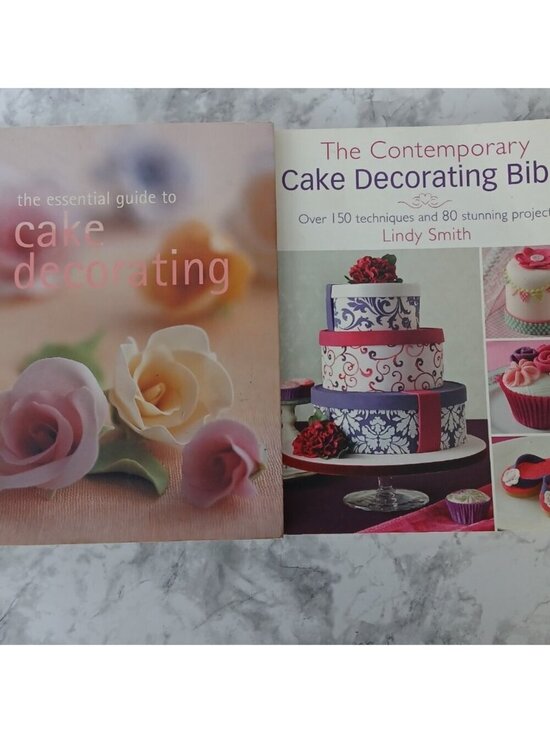 Other - Cake Decorating Book Bundle Beginner to Advanced Baking Guide Set